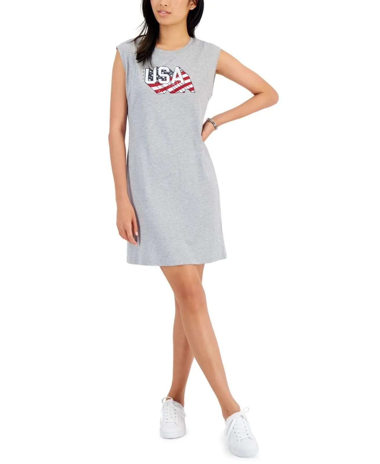 Tommy Hilfiger Womens Americana T-Shirt Dress J2DD0702