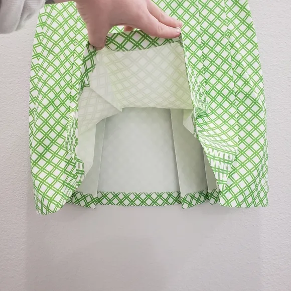 Tory Burch Sport Green White Mini Skirt Size Small