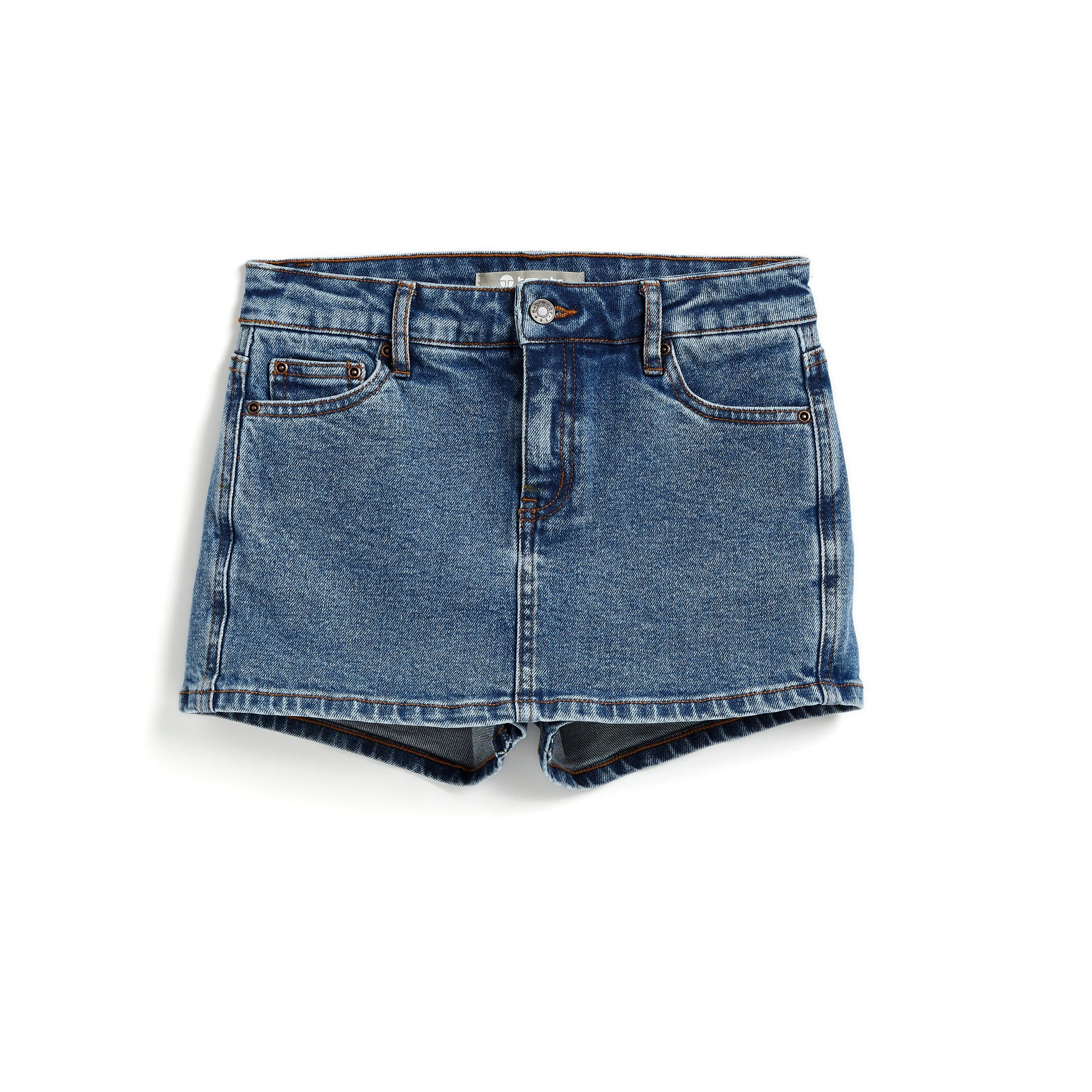 Tractr Girls Mini Denim Skirt