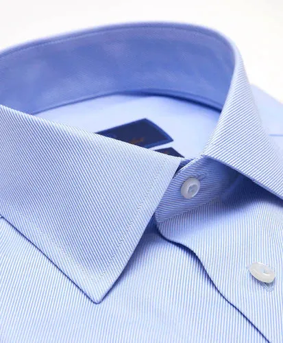 Trim Barrel Cuff Non-Iron Dress Shirt - Sky Blue