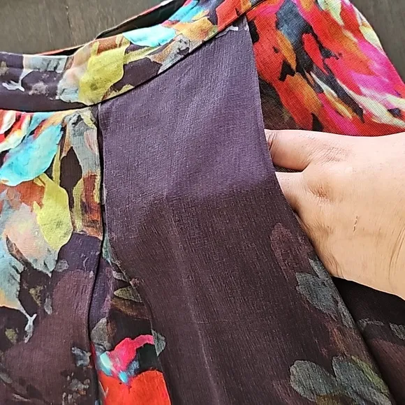 Trina Turk Julienne Trousdale Floral Faille Skirt Size 6