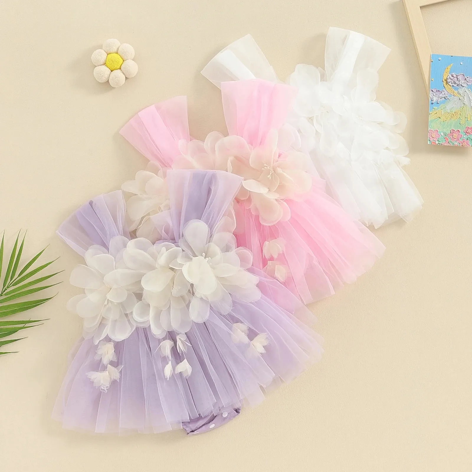 Tulle Romper Dress