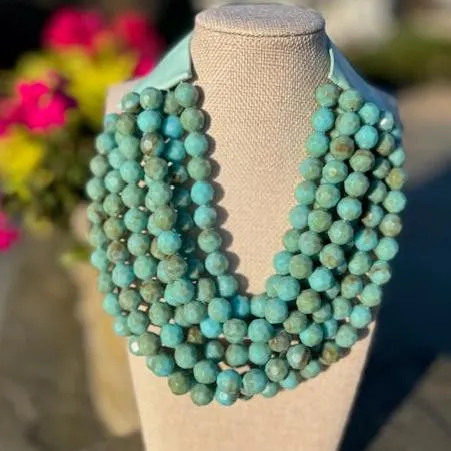 Turquoise Beaded Necklace
