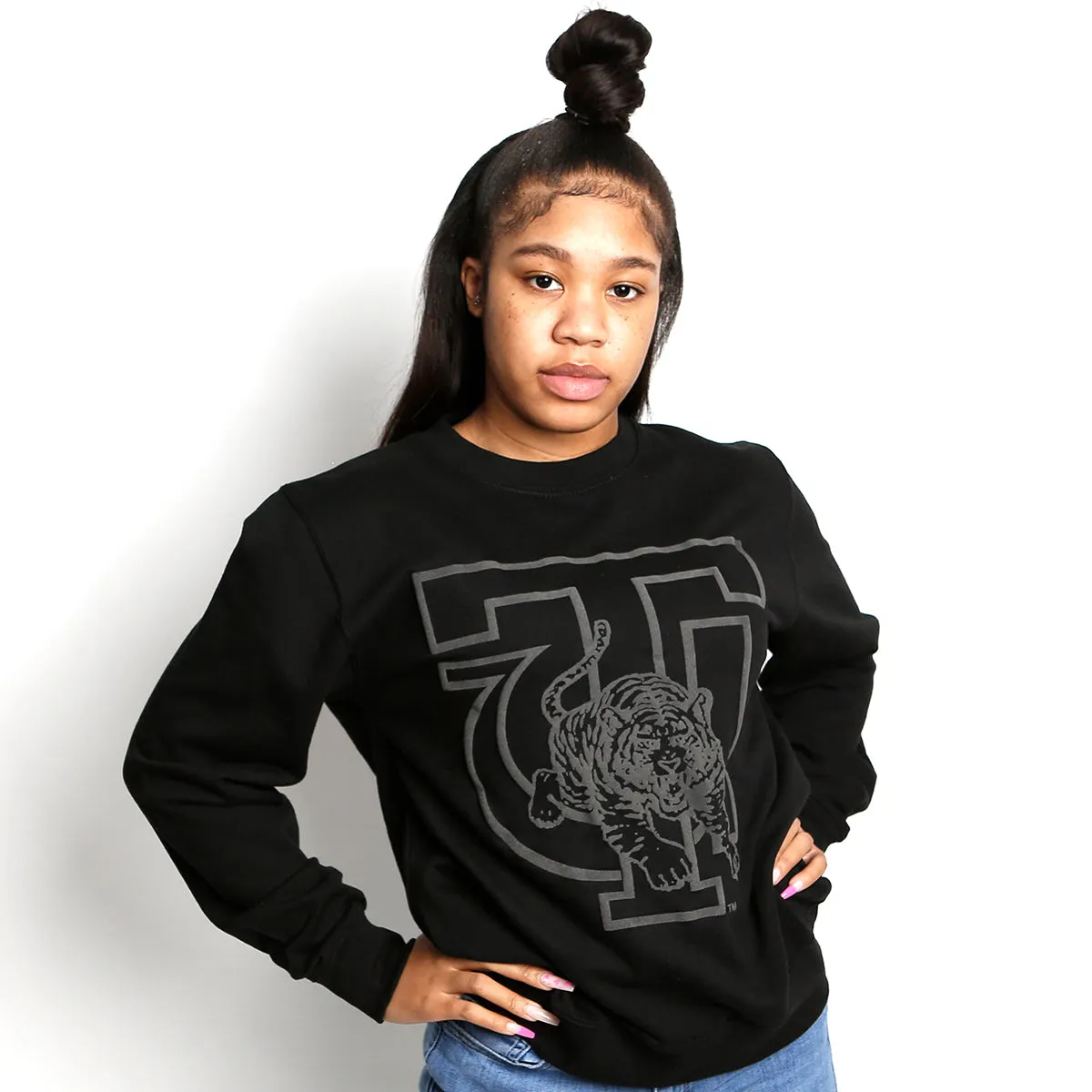TUSKEGEE | Celebrate BHM | BLACK 3D Puff INK Unisex Sweatshirt (**)
