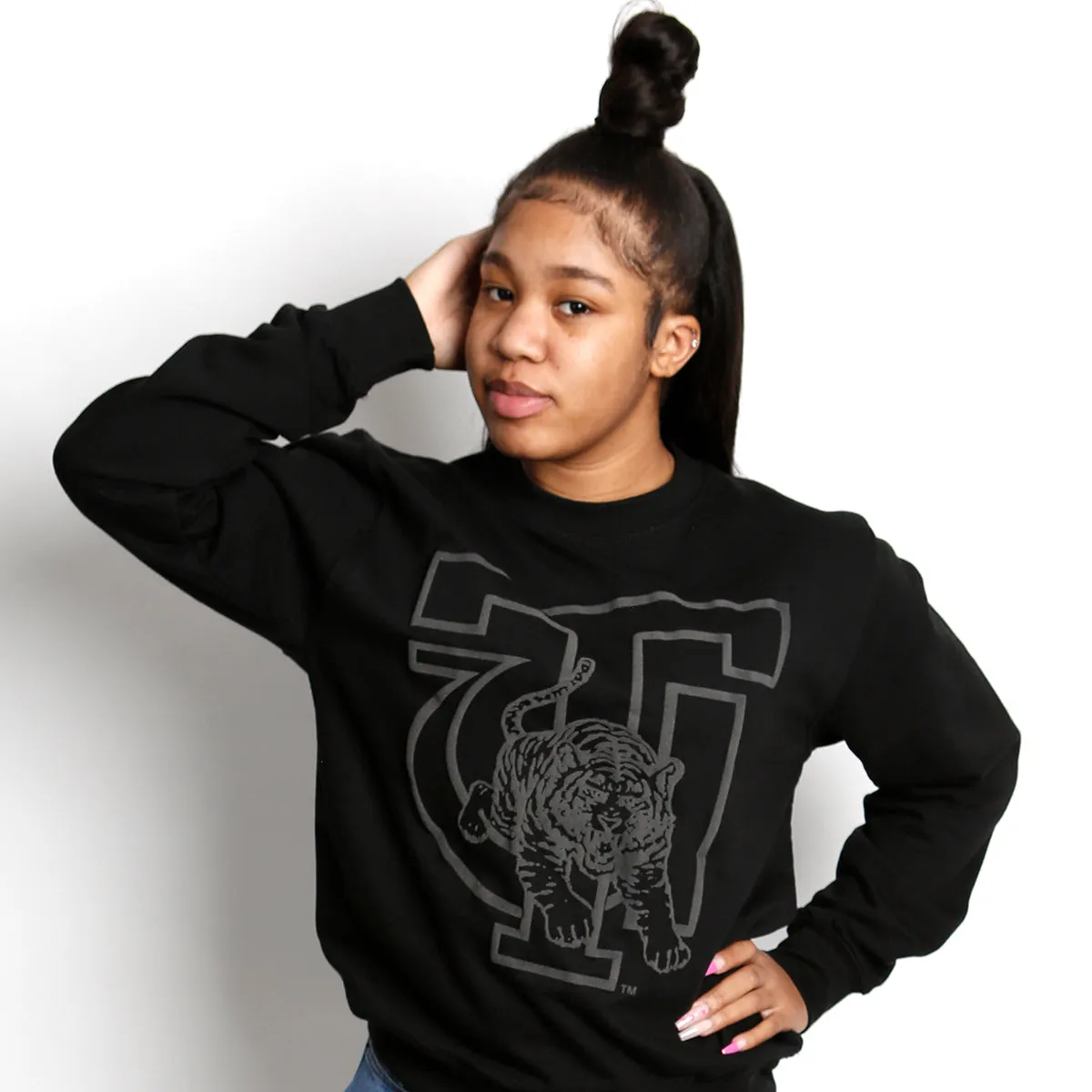 TUSKEGEE | Celebrate BHM | BLACK 3D Puff INK Unisex Sweatshirt (**)