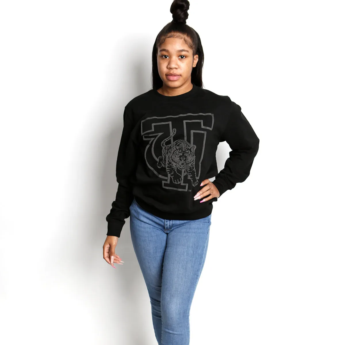 TUSKEGEE | Celebrate BHM | BLACK 3D Puff INK Unisex Sweatshirt (**)