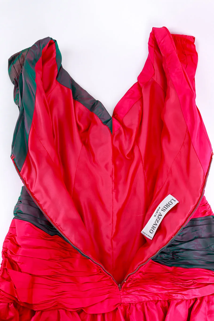 Two Tone Ruched Cocktail Dress