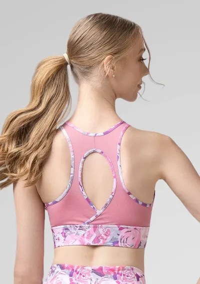 Uactiv Rosette Top - Pink Roses