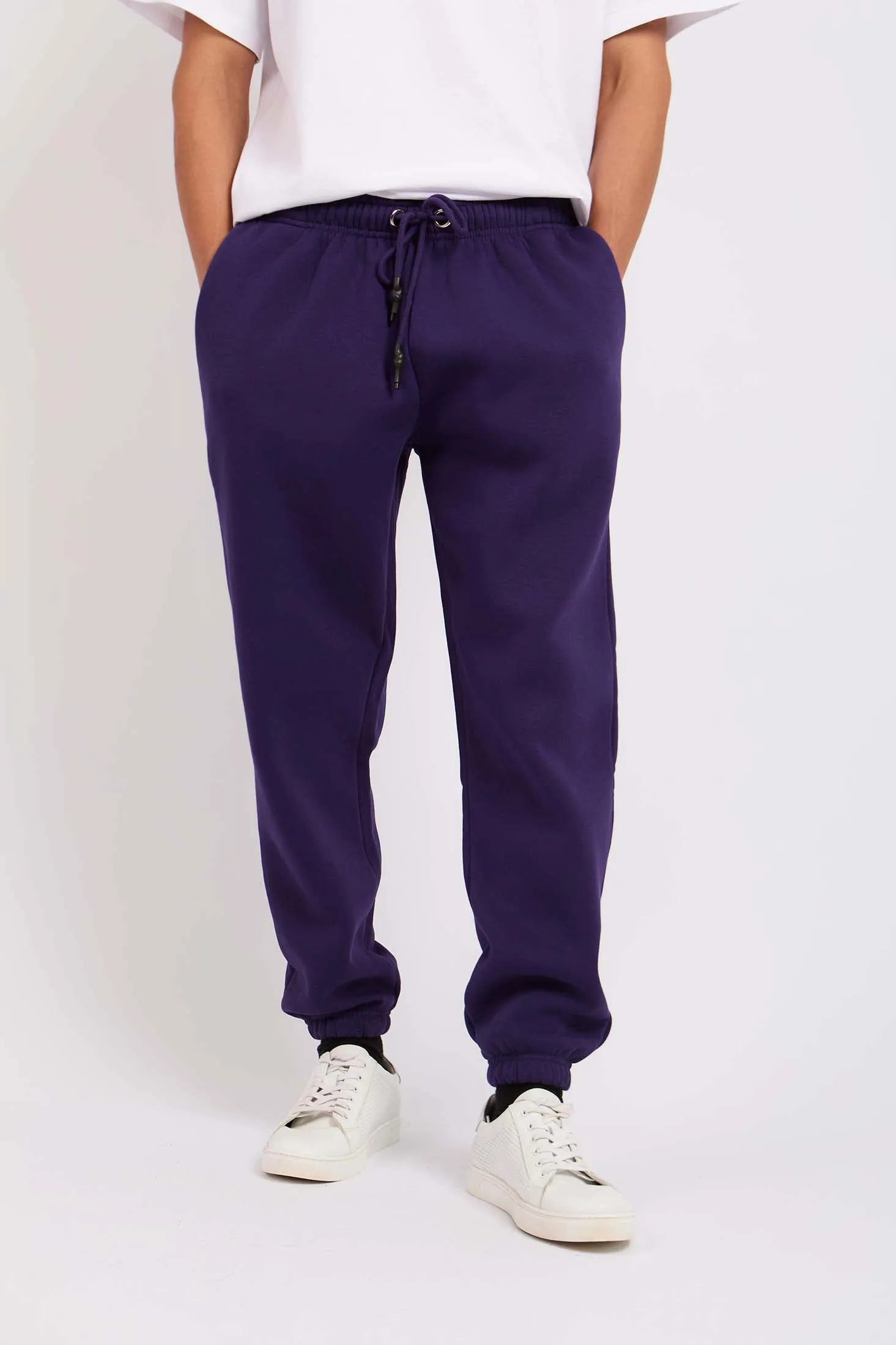 Unisex Loose Fit Sweat Pant Purple