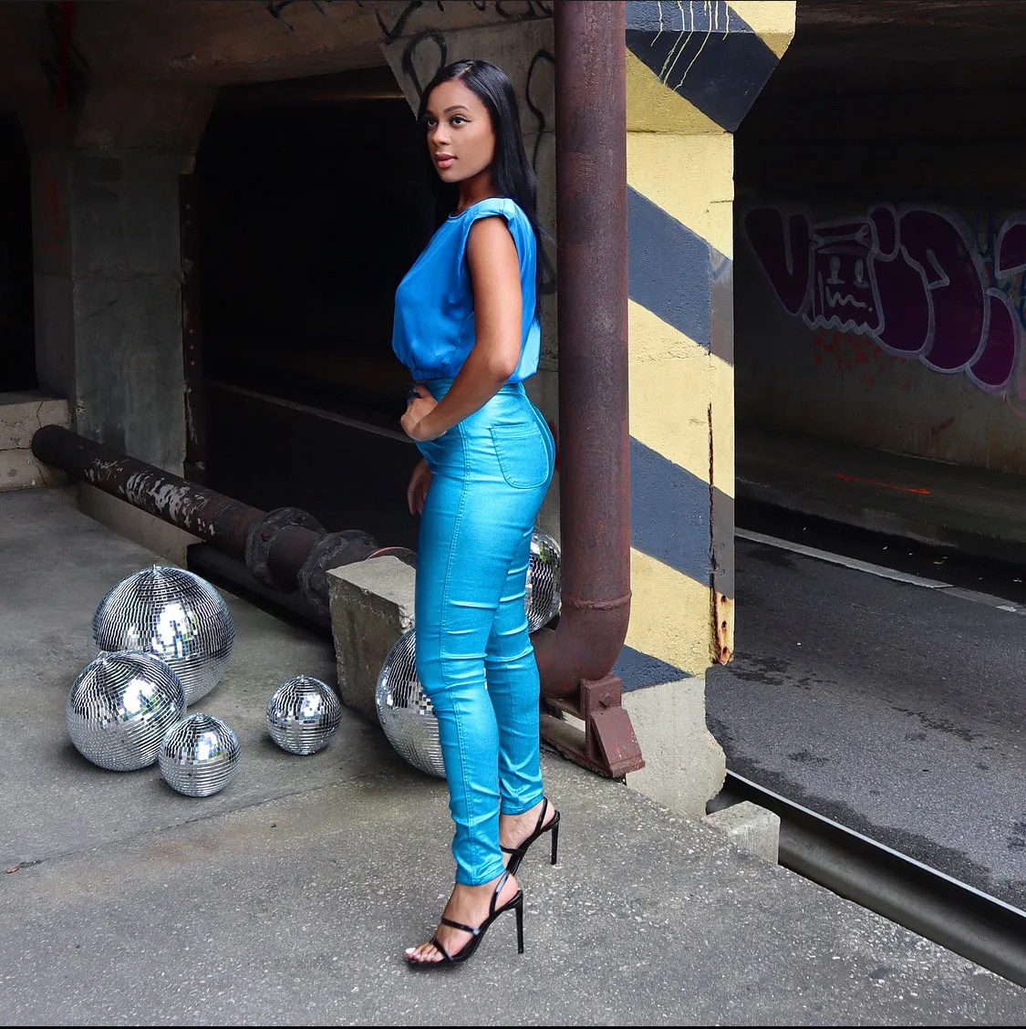 Upgrade Ya! Top (ELECTRIC BLUE)