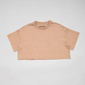 Uphill Women's Crop Tee - Peach