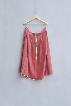 Urvashi Kaur   I   Infinity SKIRT HANA 100% handloom cotton brick TESSELLATE- 54
