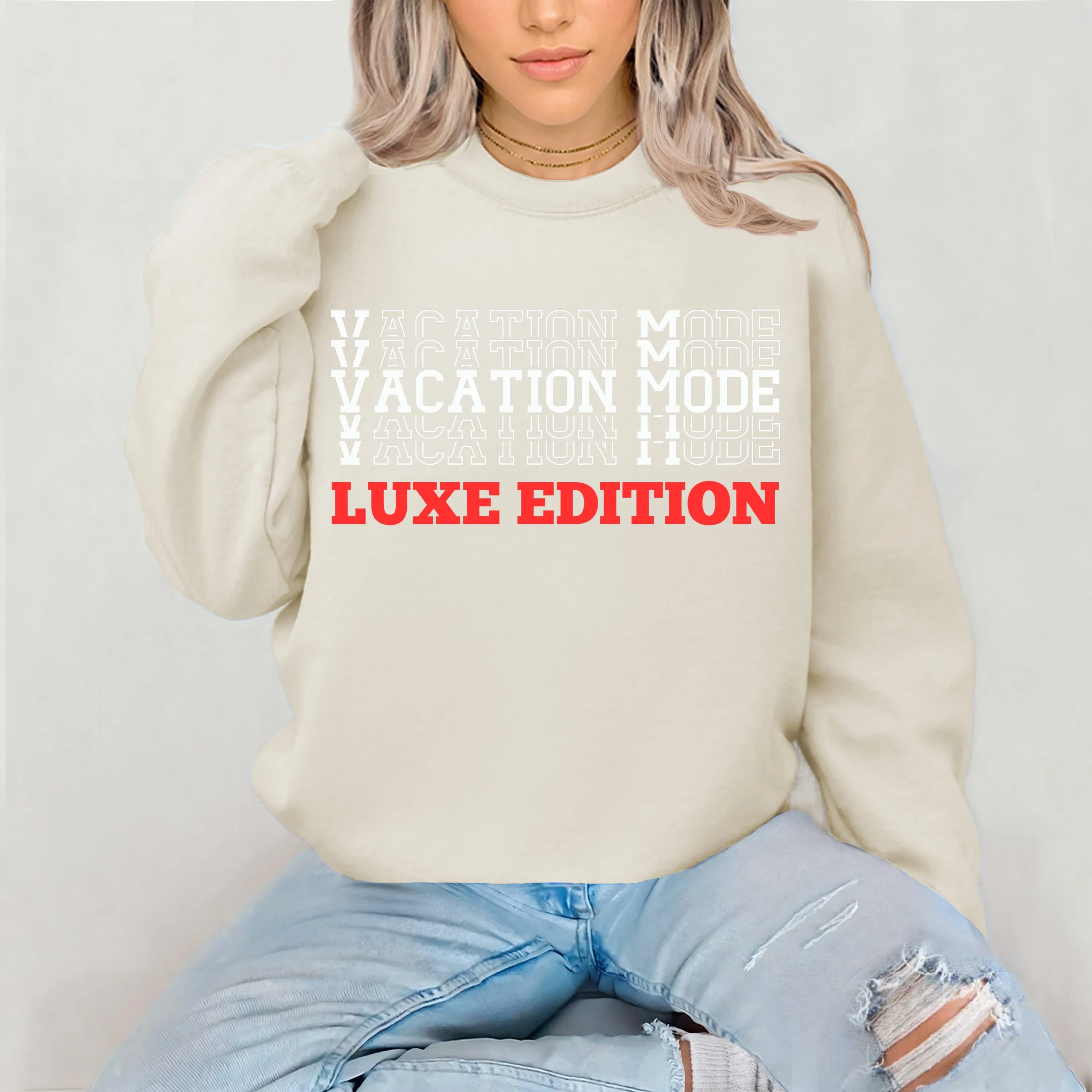 Vacation Mode Sweatshirt, Vacation Sweatshirt, Vacation Shirt, Travel Sweatshirt, World Traveler Shirt, Cruise Shirt, Travel Gifts For Her