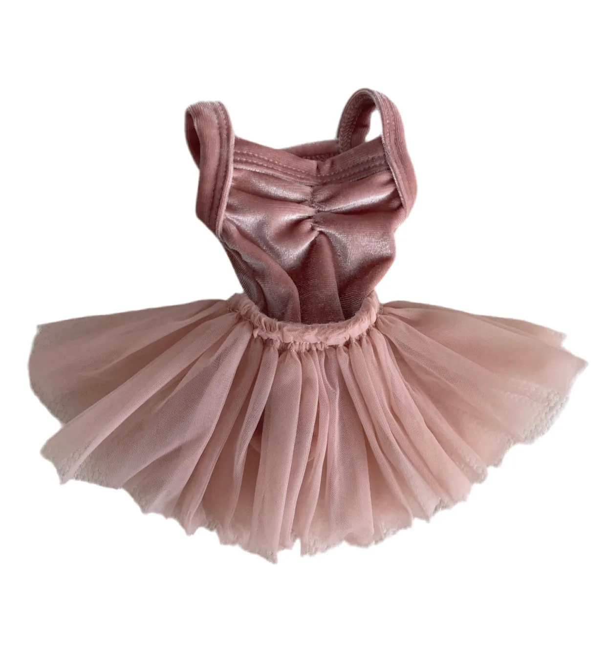 velvet leotard   ultra tulle skirt set for 34 or 38 cm doll