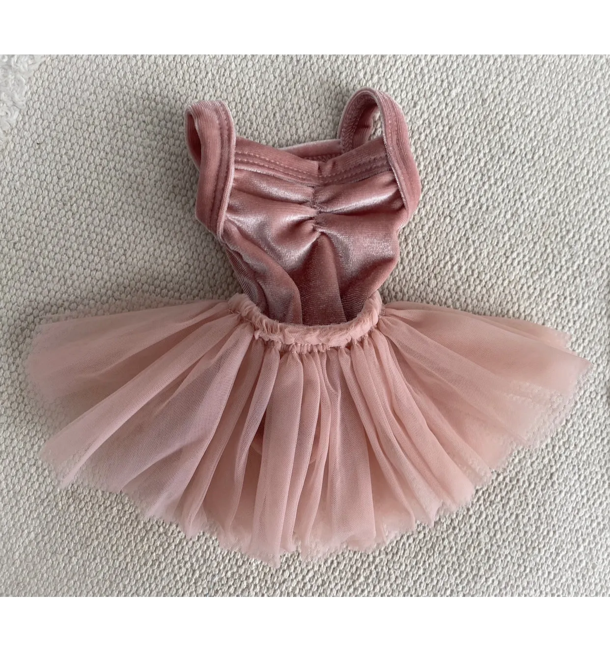 velvet leotard   ultra tulle skirt set for 34 or 38 cm doll
