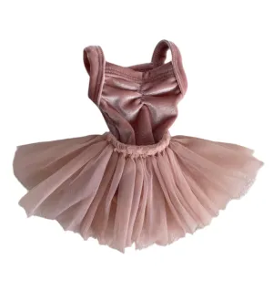 velvet leotard   ultra tulle skirt set for 34 or 38 cm doll