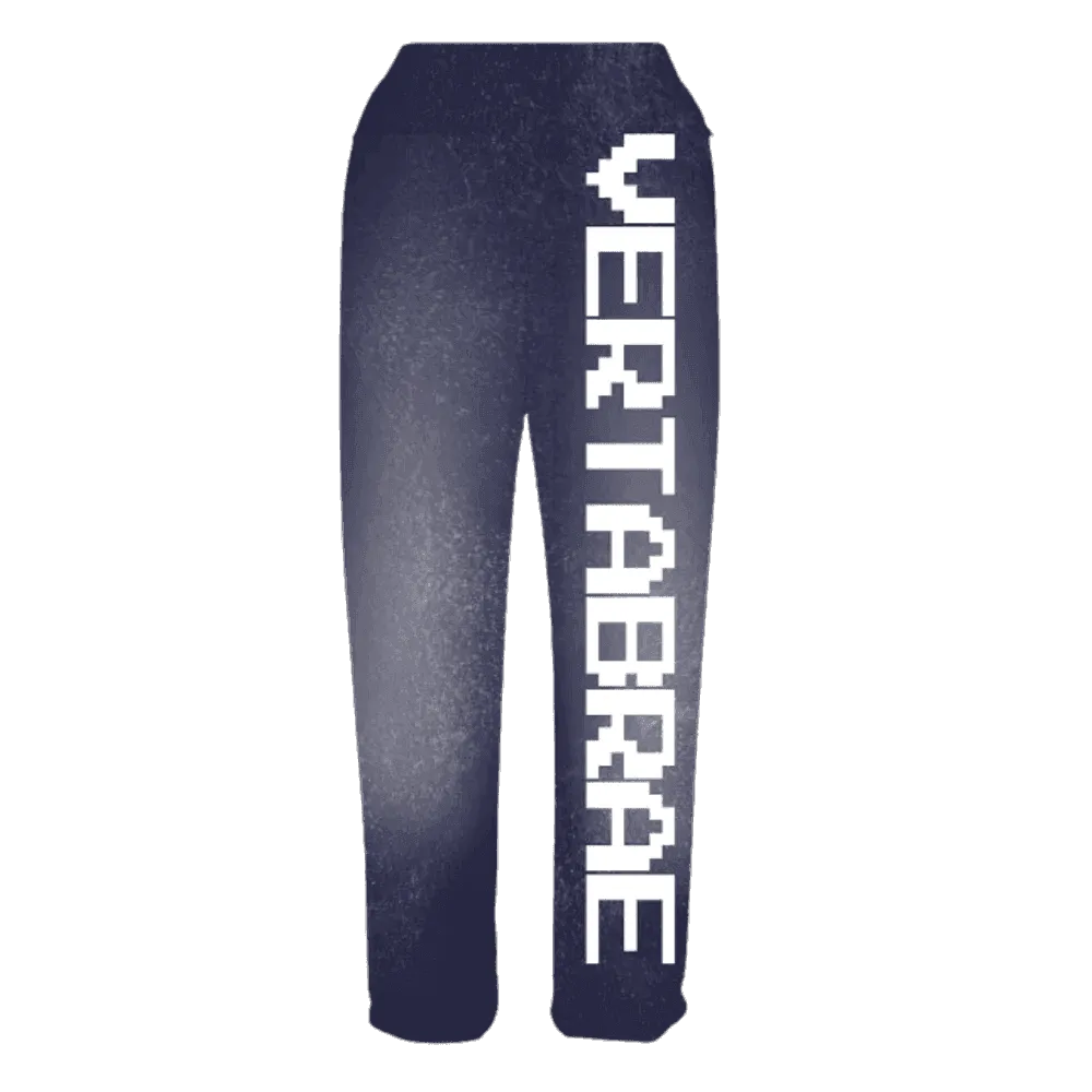 Vertabrae C-2 Sweat Pants Washed (Navy & White)