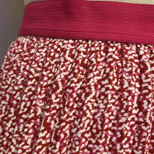 Vince Camuto Pink/Ivory Pleated Floral Midi Skirt Lightweight Feminine Girly XL