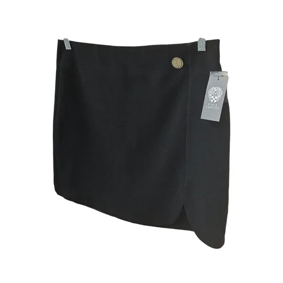 VINCE CAMUTO Women's Black Sexy Lined Mini Skirt Size 10