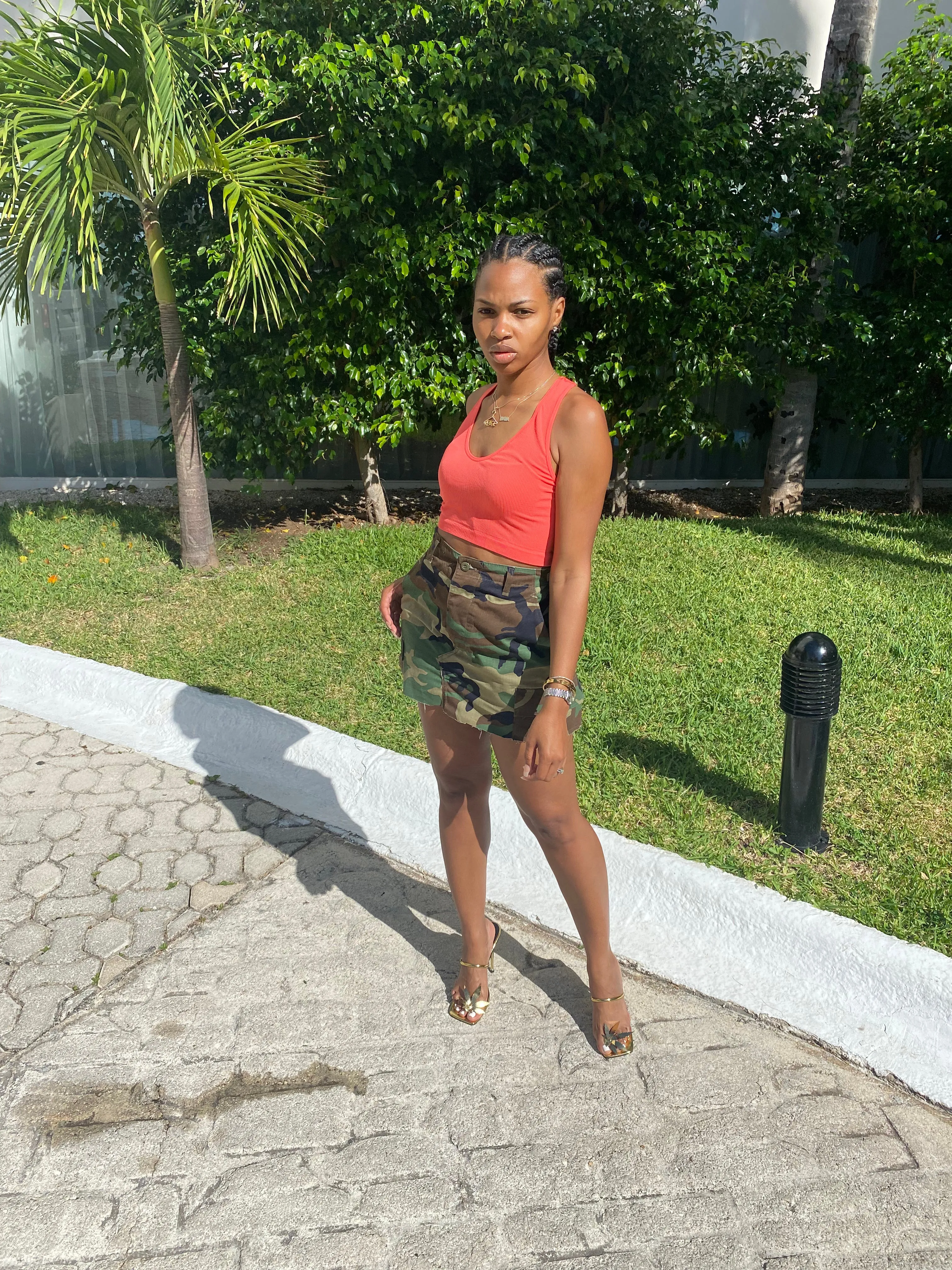 Vintage Camo Mini Skirt