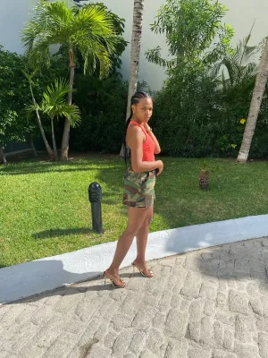 Vintage Camo Mini Skirt