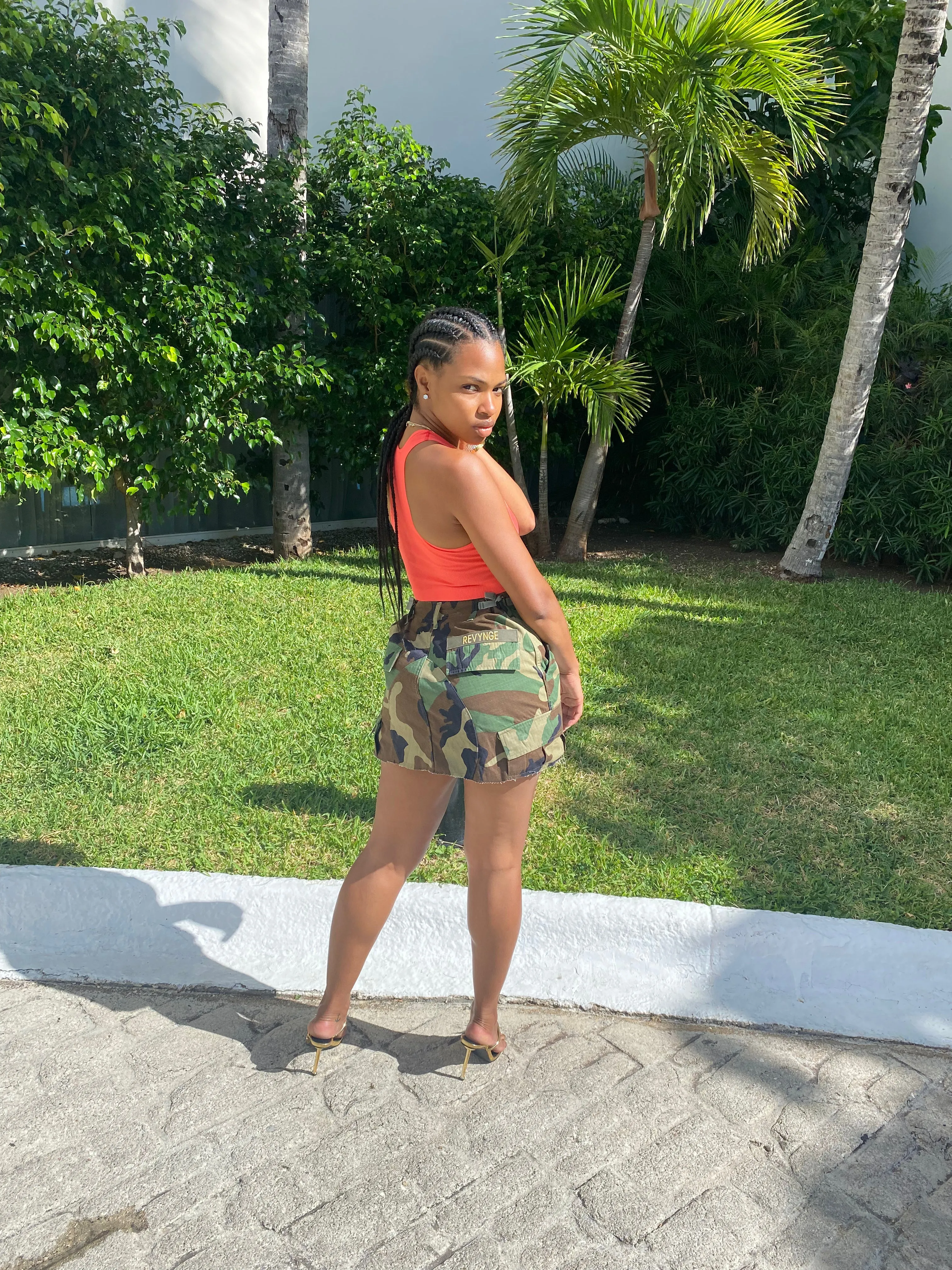Vintage Camo Mini Skirt