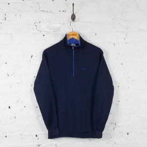 Vintage Patagaonia 1/4 Zip Fleece Sweatshirt - Navy - M