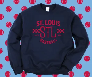 Vintage St. Louis Baseball Navy Graphic Sweatshirt
