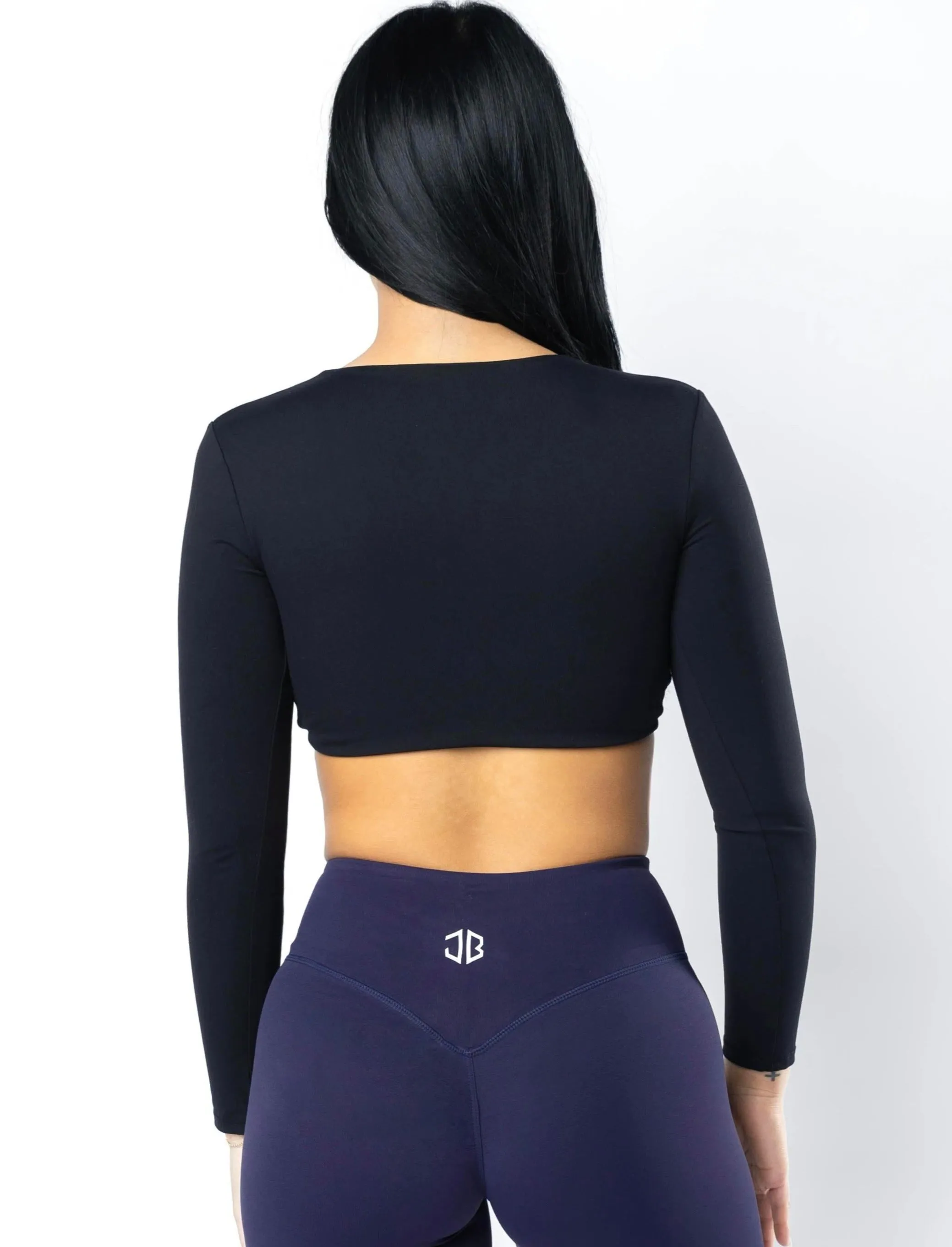 Vital Long Sleeve Deep V Twist Top