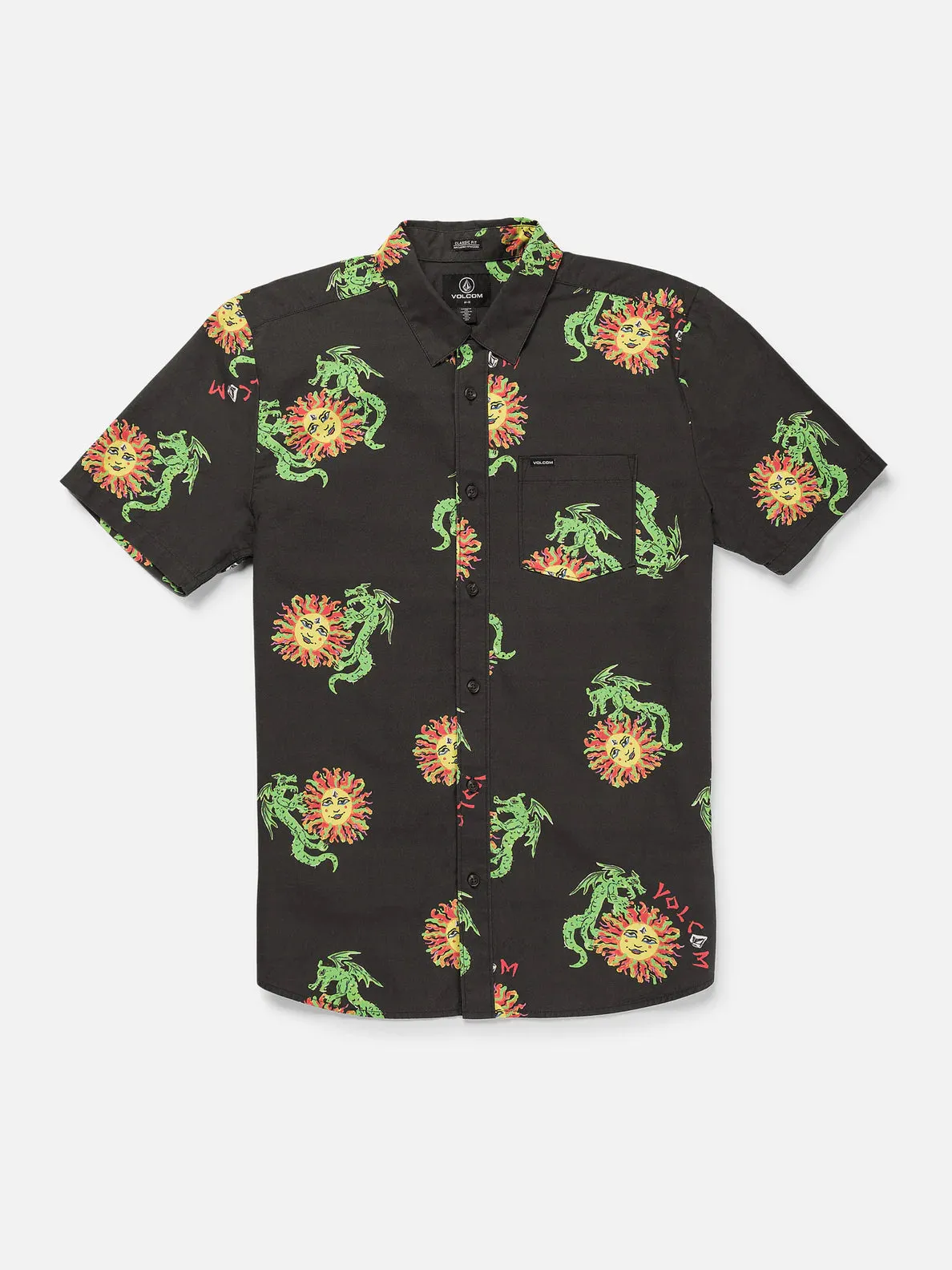 Volcom FA Ozzy Wrong Woven SS Shirt - Stealth