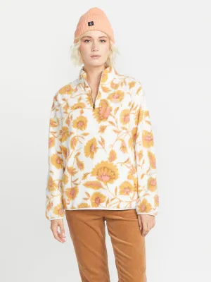 Volcom Womens Pheelin It Mock Neck Pullover Sweatshirt