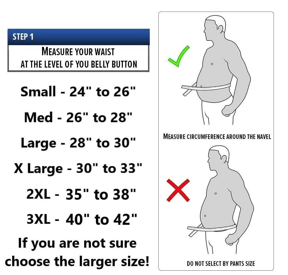 Waist Trainer for Men - Double Compression Strap Sweat Belt - Burn Stomach Fat!!