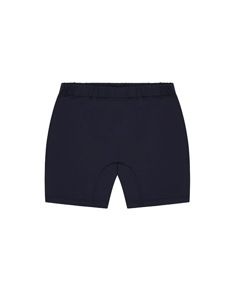 [Warehouse Sale] CHUCUCHU Marble Double Pleated Skirt - Navy
