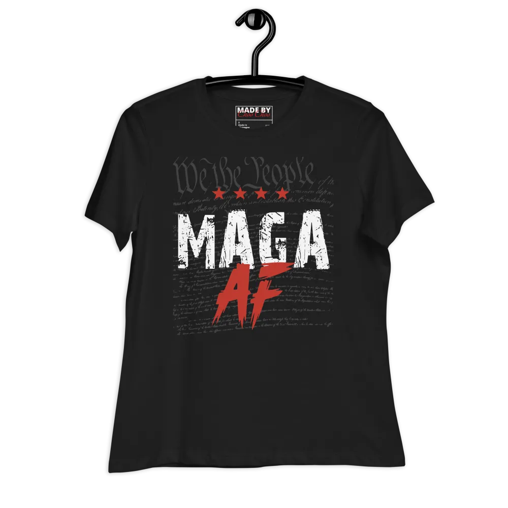 We The People MAGA AF Ladies Relaxed T-Shirt