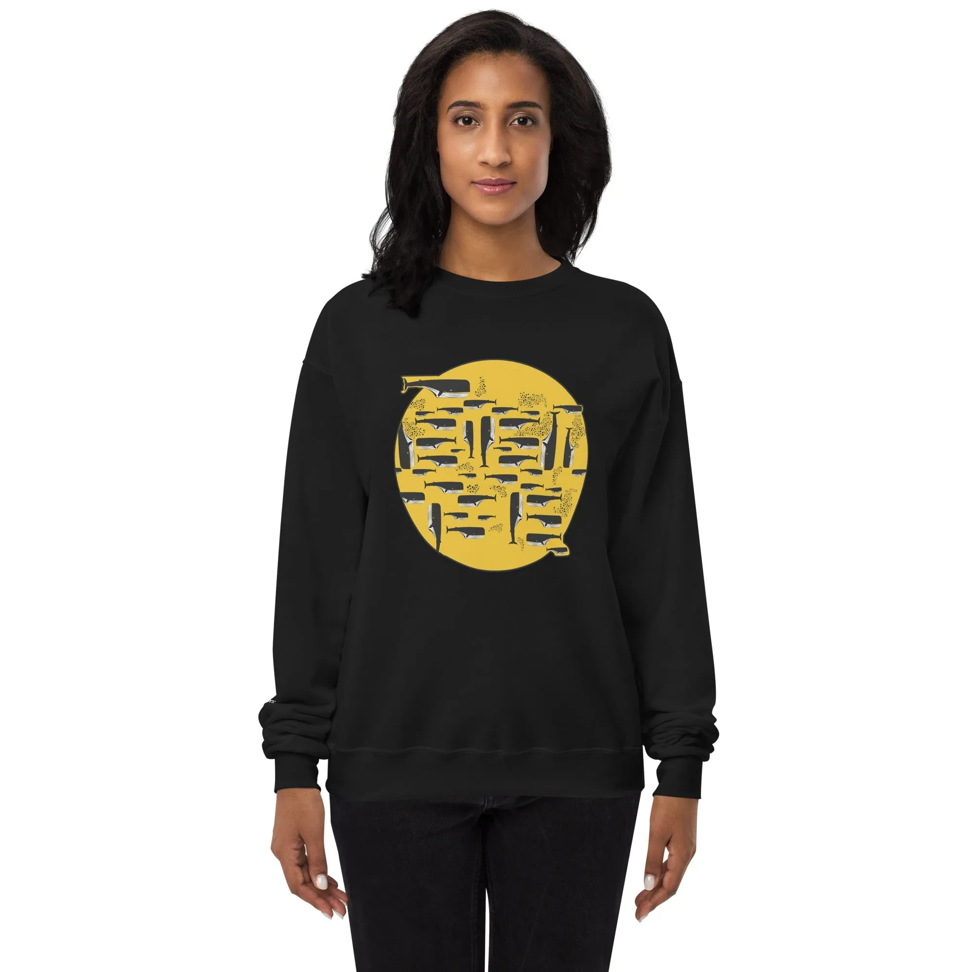 WHALES Unisex Fleece Sweatshirt