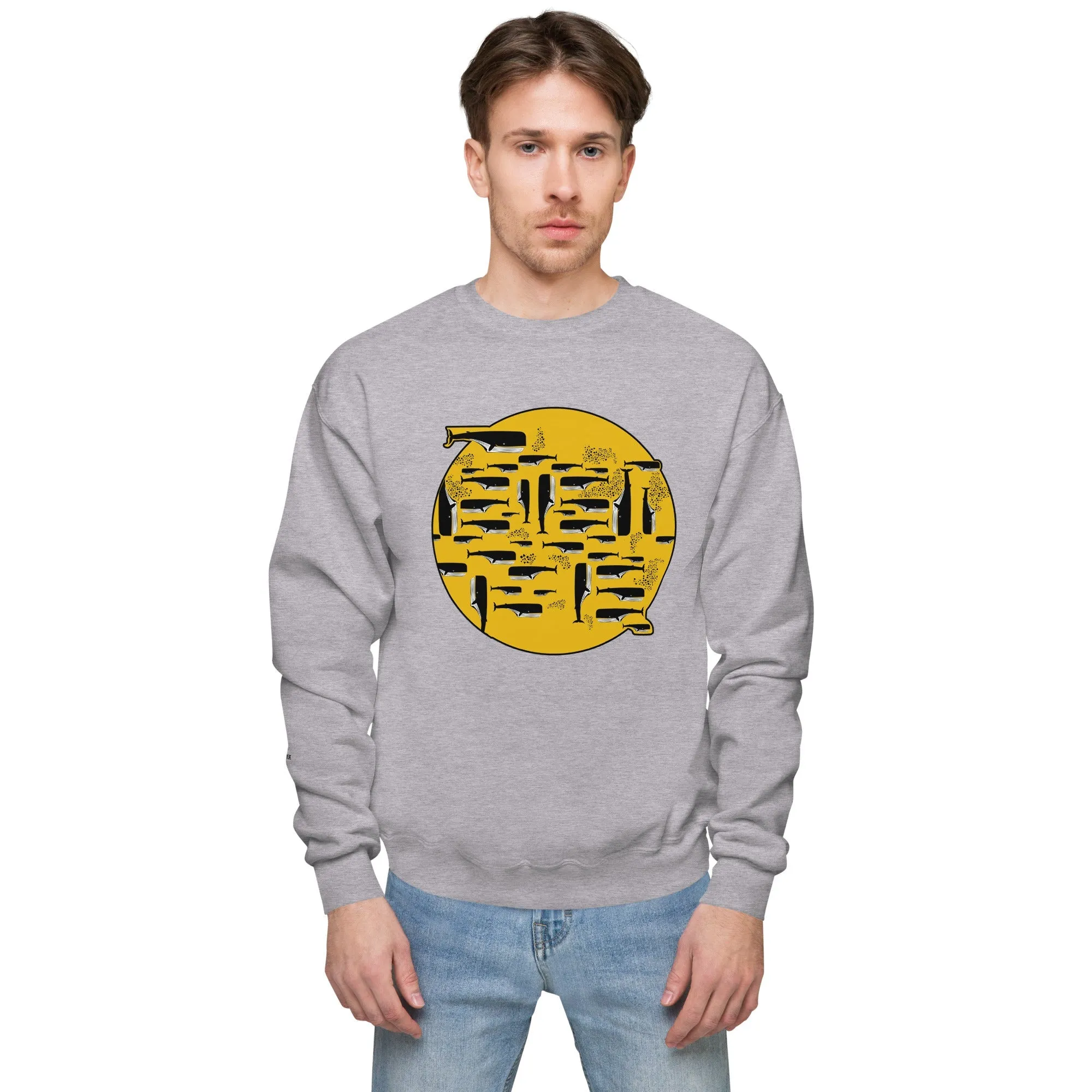 WHALES Unisex Fleece Sweatshirt