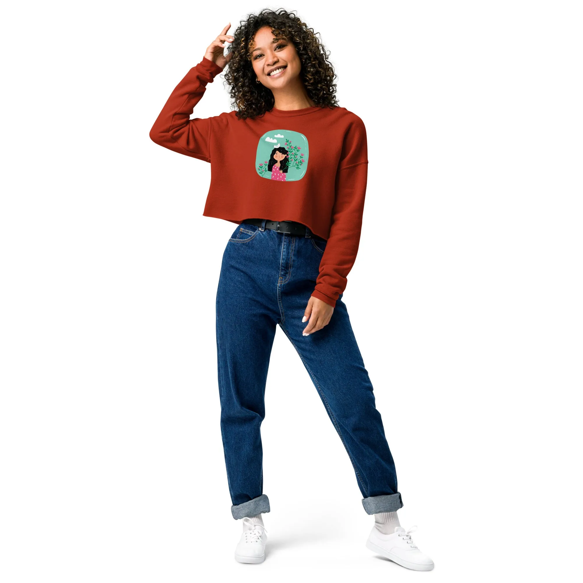 WIDE AWAKE Women's Crop Sweatshirt