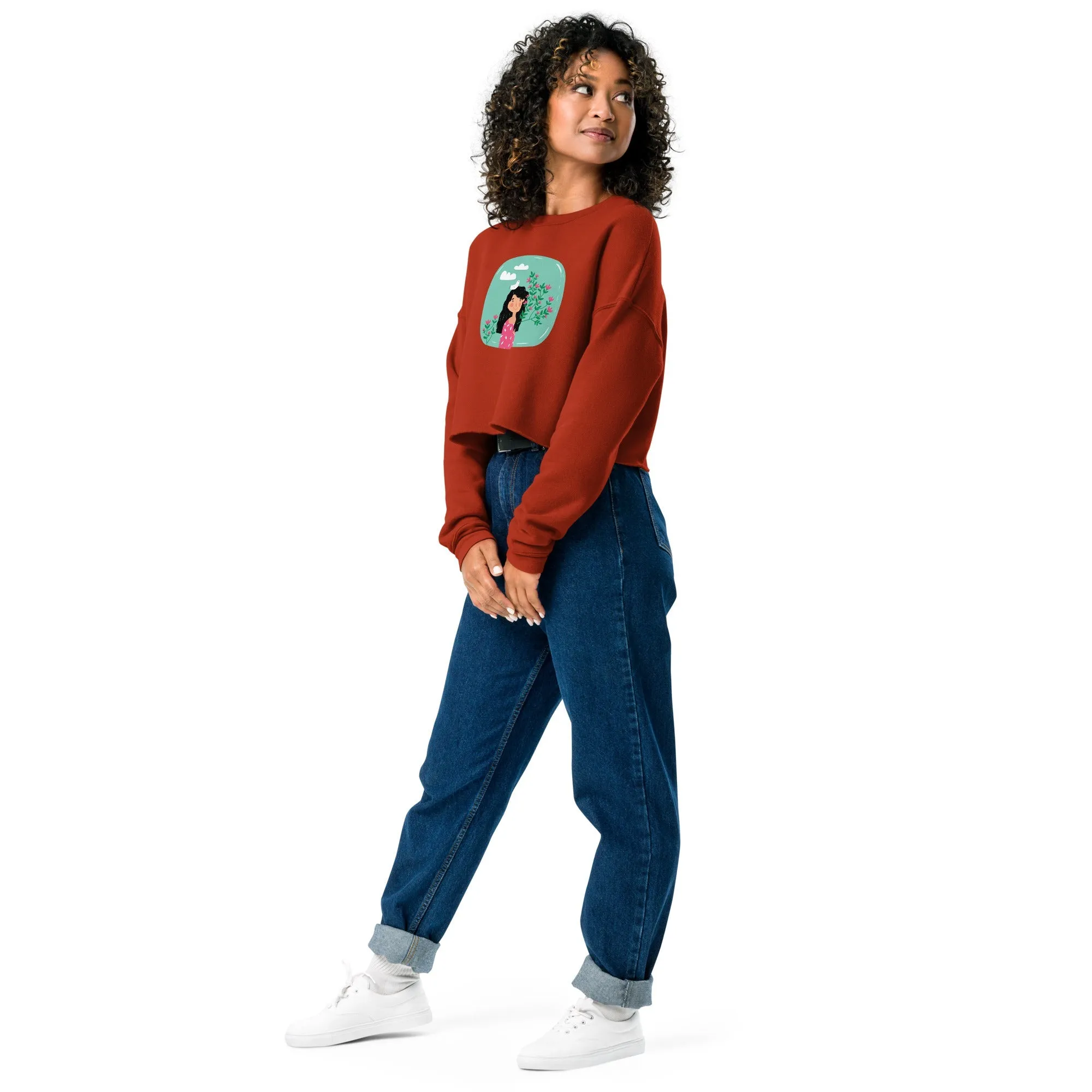 WIDE AWAKE Women's Crop Sweatshirt