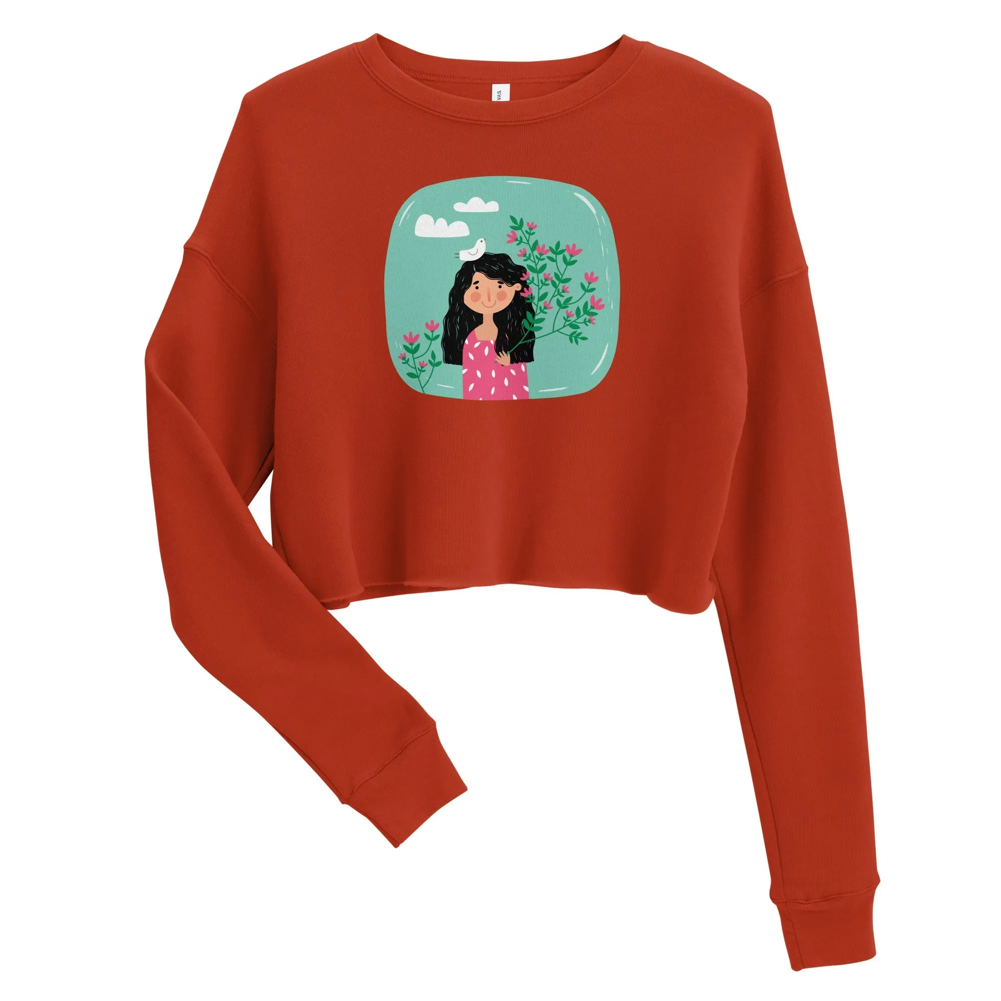 WIDE AWAKE Women's Crop Sweatshirt