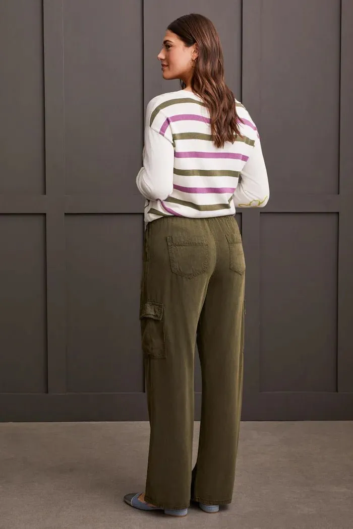 Wide Leg Cargo Jogger with Drawstring
