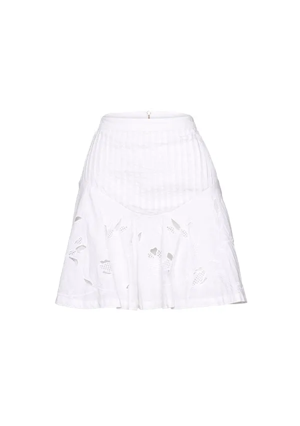 Wild Bloom Embroidery Mini Skirt ~ MOS the label