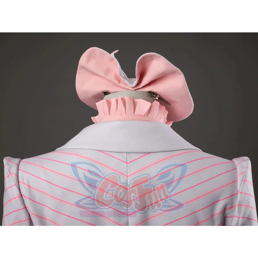 Witch Cosplay Costume Pink and White Striped Fashion Suit Pleated Skirt FY0091