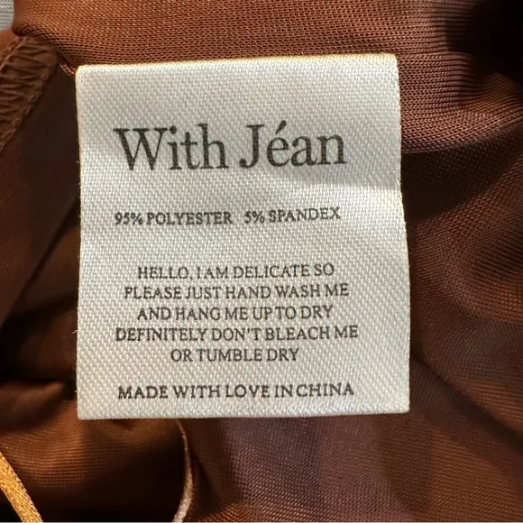 With Jean Miles Mini Skirt In Cher Yellow Size XS