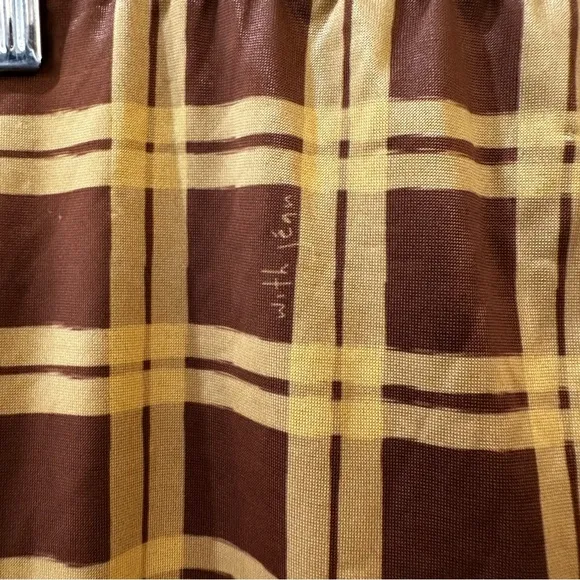 With Jean Miles Mini Skirt In Cher Yellow Size XS