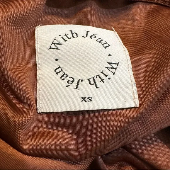 With Jean Miles Mini Skirt In Cher Yellow Size XS