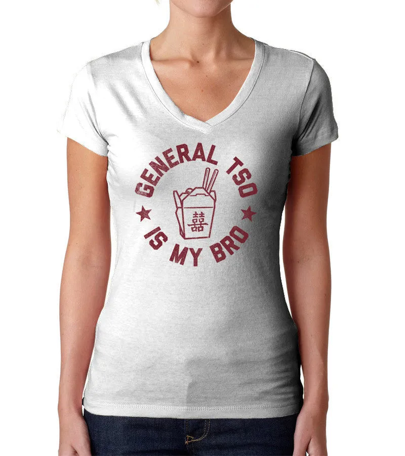 Women's General Tso Is My Bro Vneck T-Shirt