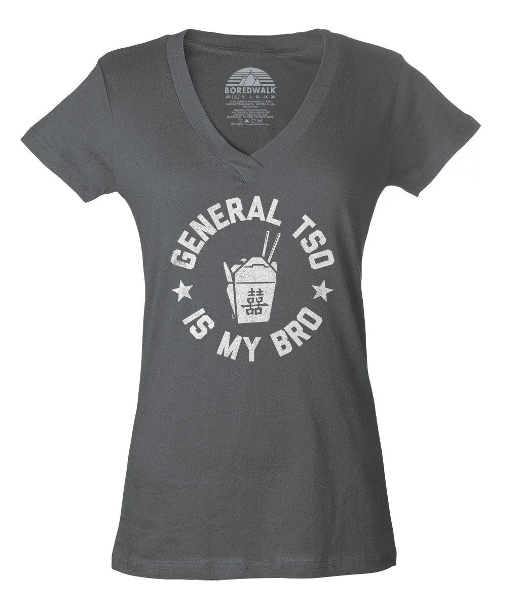 Women's General Tso Is My Bro Vneck T-Shirt