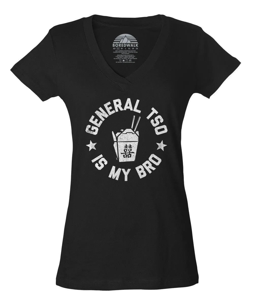 Women's General Tso Is My Bro Vneck T-Shirt