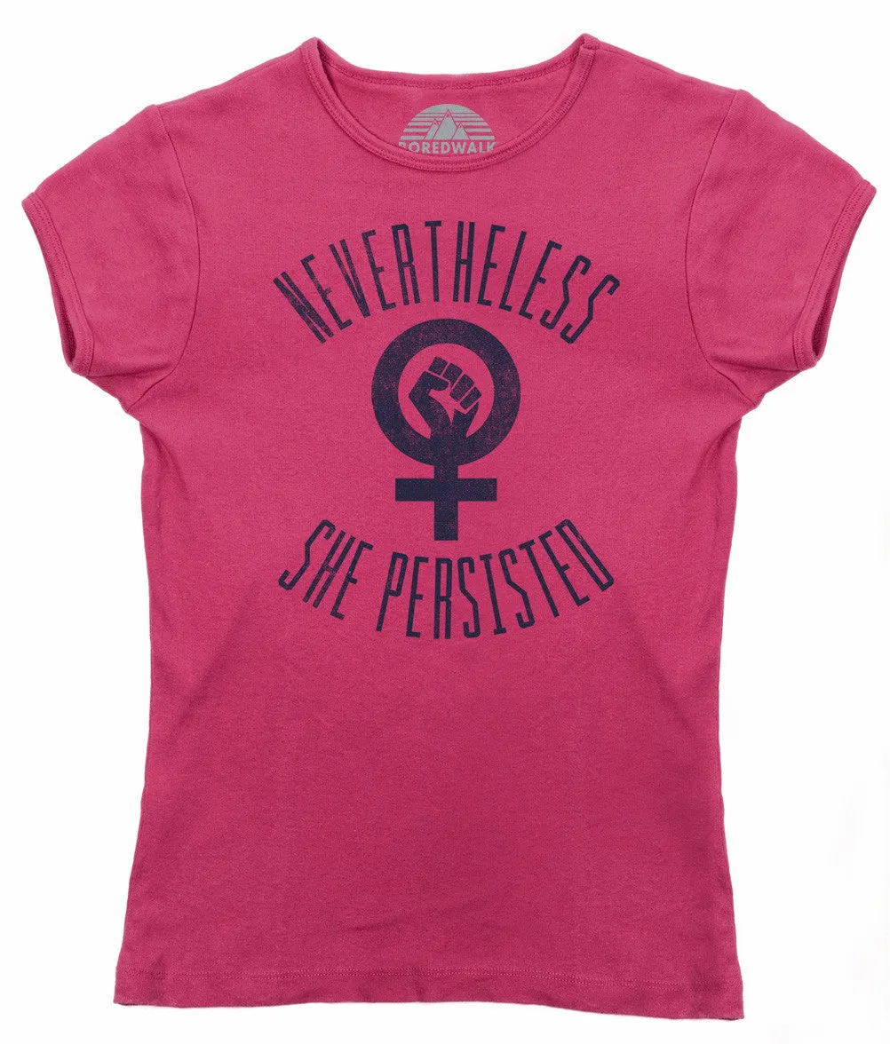Women's Nevertheless She Persisted T-Shirt - Elizabeth Warren