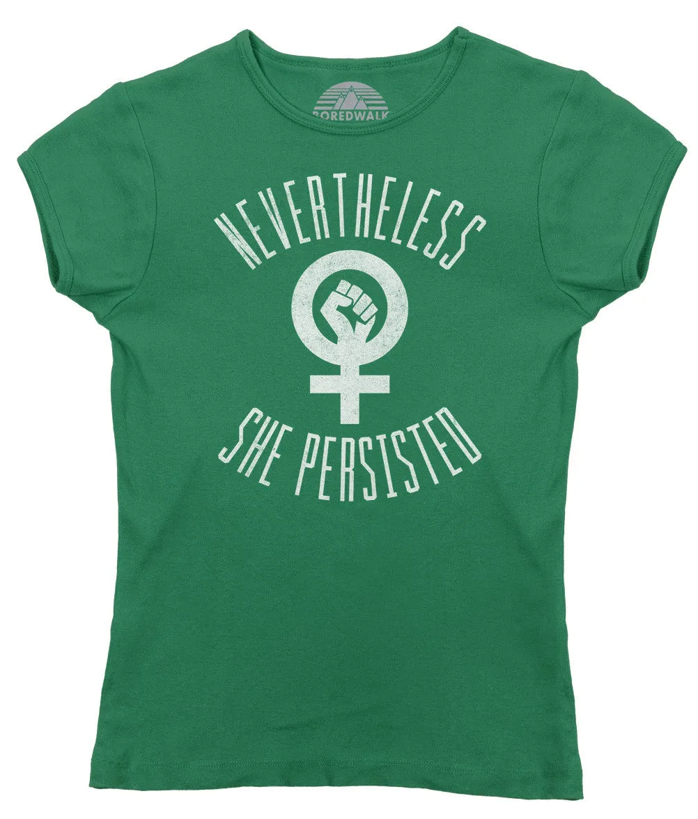 Women's Nevertheless She Persisted T-Shirt - Elizabeth Warren